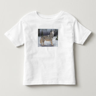 Winter-Wolf-Kleinkind-T - Shirt