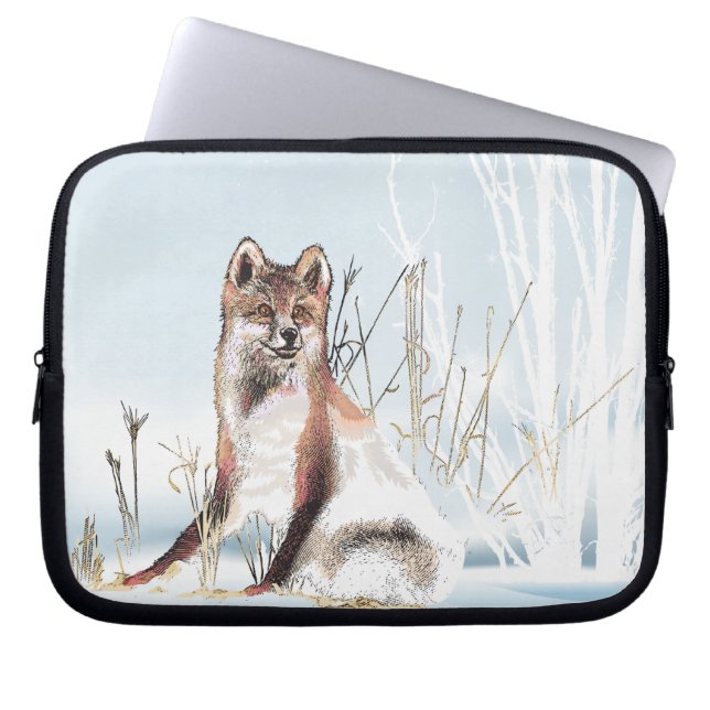 Winter Wolf Laptopschutzhülle (Vorderseite)
