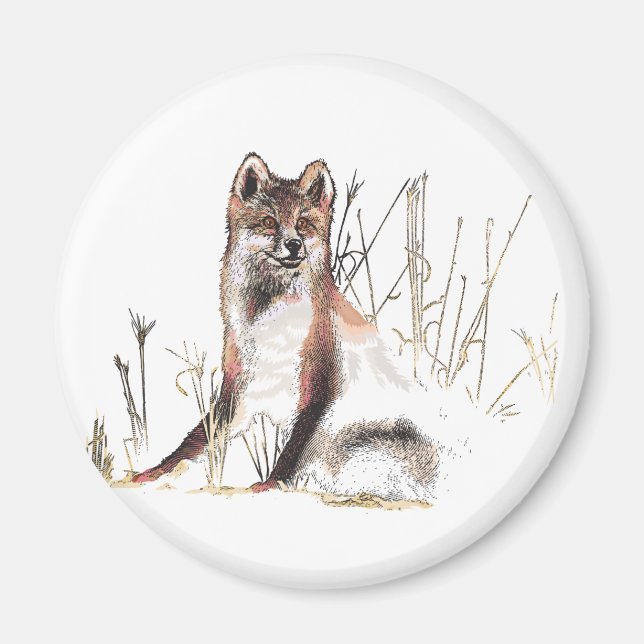 Winter Wolf Magnet (Vorne)