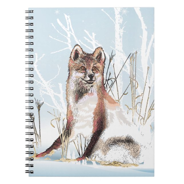Winter Wolf Notizblock (Vorderseite)