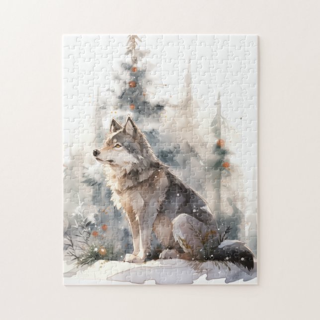 Winter Wolf Puzzle (Vertikal)