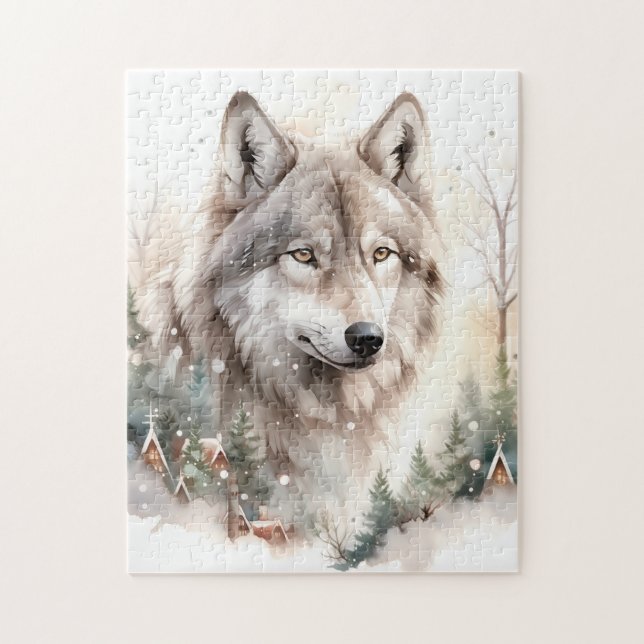Winter Wolf Puzzle (Vertikal)