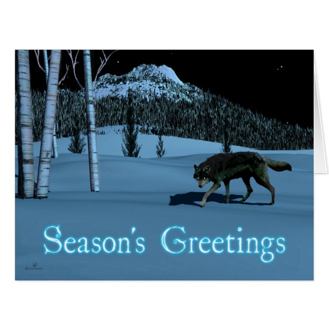 Winter Wolf - Season's Greetings (Vorderseite (Horizontal))