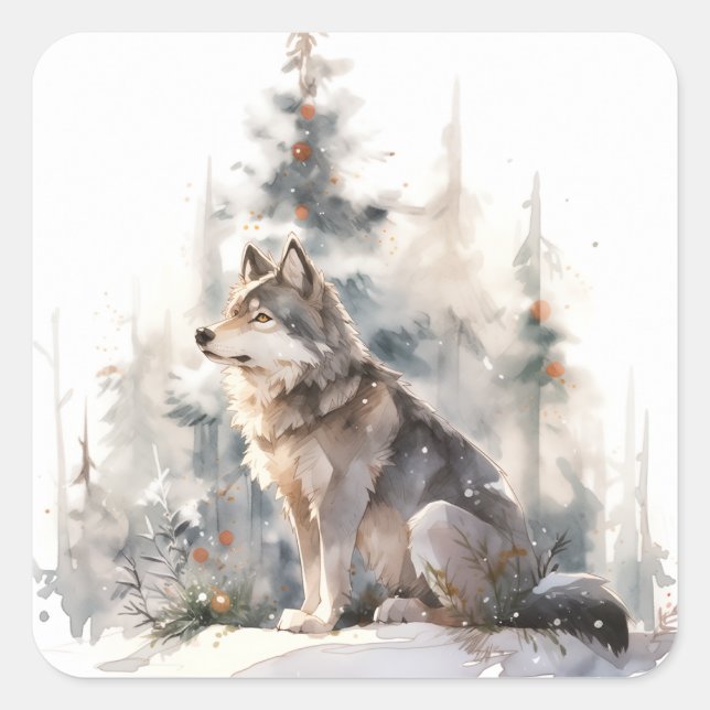 Winter Wolf Stickers (Vorderseite)