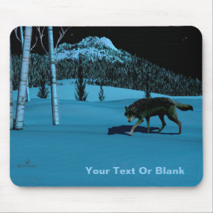 Winter Wolf - Tapetum Lucidum Mousepad