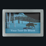 Winter Wolf - Tapetum Lucidum Rechteckige Gürtelschnalle<br><div class="desc">Ein Wolf, der nachts auf hartgesäumtem Schnee geht; ein bewaldeter Gipfel im Hintergrund. Das Mondlicht reflektiert Schnee und blasses Bellen von Birkenbäumen. Die Augen des Wolfs leuchten auch mit reflektiertem Mondlicht. Fügen Sie Ihren eigenen Text hinzu. Die reflektierende Qualität vieler Tieraugen beruht auf dem Tapetum lucidum (lateinisch: "helle Tapestry; Coverlet"),...</div>