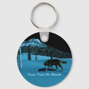 Winter Wolf - Tapetum Lucidum Schlüsselanhänger