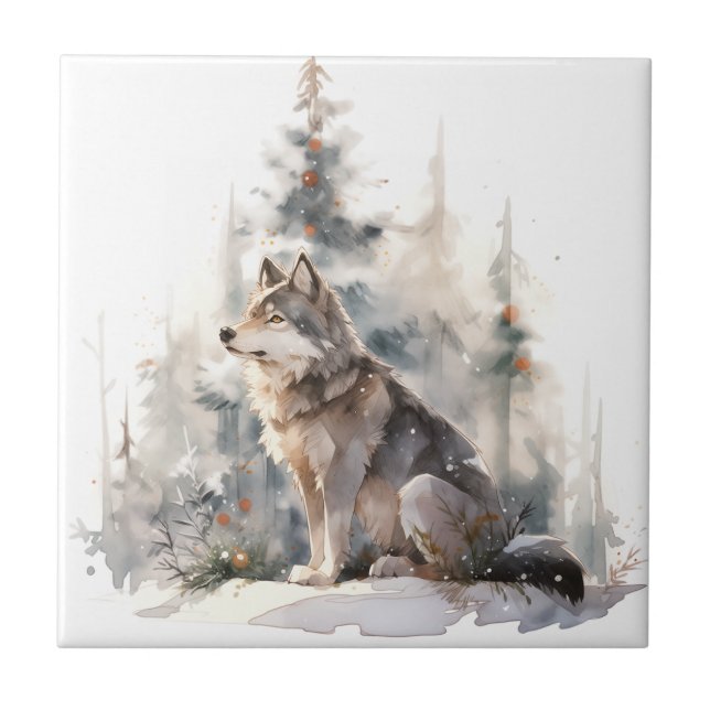 Winter Wolf Tile Fliese (Vorderseite)