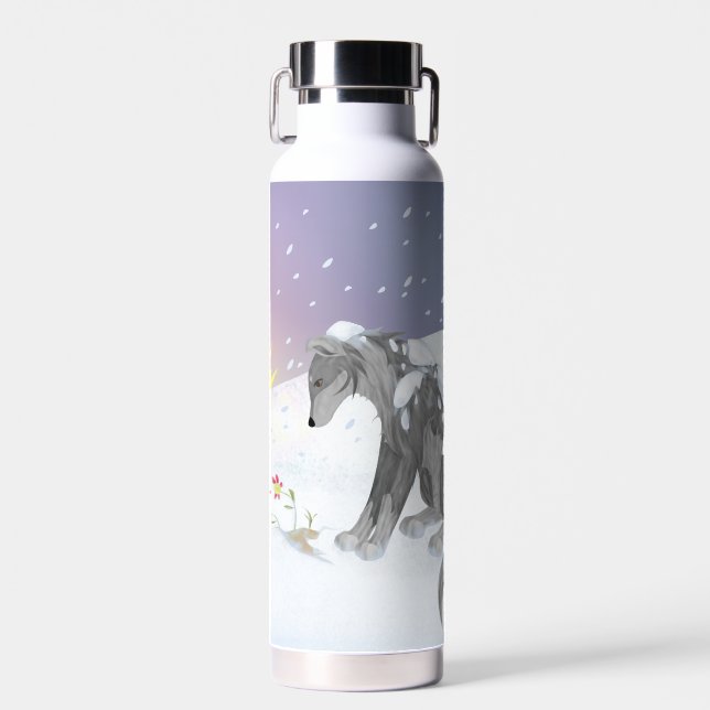 Winter Wolf Trinkflasche (Vorne)