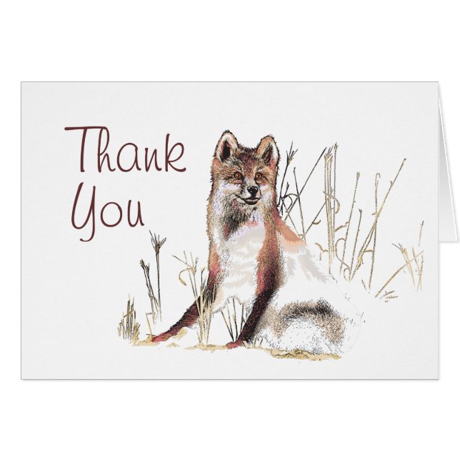 Winter Wolf Wedding Vielen Dank (Vorderseite (Horizontal))
