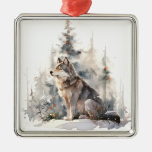 Winter Wolf Weihnachtsschmuck
