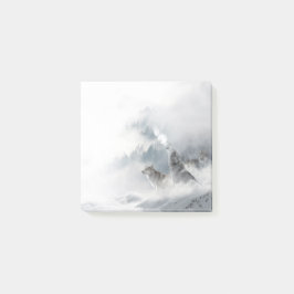 Winter Wolves Howling Post-it Notes Klebezettel