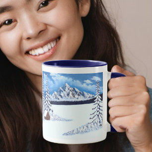 Winter Wonder Blue Combo Mug