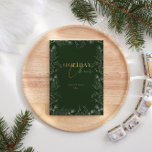 Winter Wonder Gold Foto Calligraphy Holiday Card Feiertagskarte<br><div class="desc">In unserer Kollektion "Winter Wonder Holiday" finden Sie Schablonen von Winterfolien und eine elegante Schrift in Imitaten mit Goldfolie. Die Hintergründe sind elegant weiß,  reich burgund und Jäger grün - klassische Ferienfarben. Sie können die Produkte dieser Kollektion mischen und für einen schönen klassischen Ferienlook kombinieren.</div>