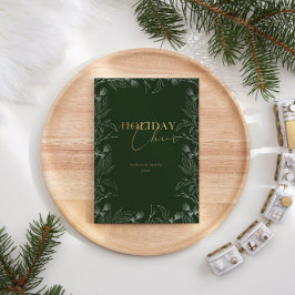 Winter Wonder Gold Photo Calligraphie Carte de vac