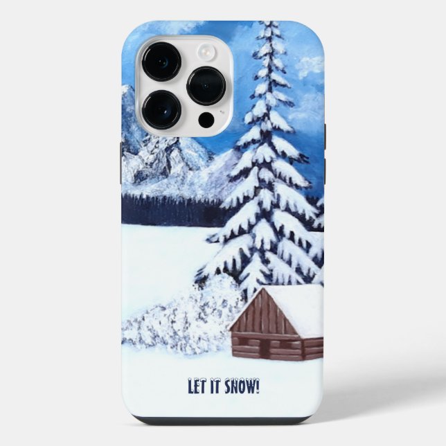 Winter Wonder Scene iPhone Case 14 Pro Max Hülle (Rückseite)