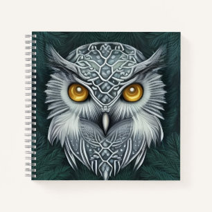 Winter Wonder Snow Owl Beauty Notizbuch