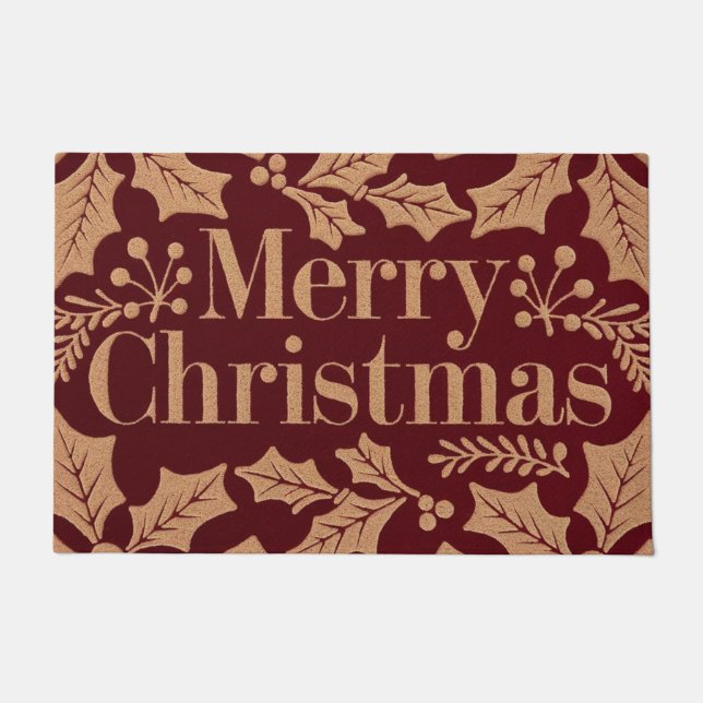 Winter Wonder Willkommen Fußmatte (Vorderseite)