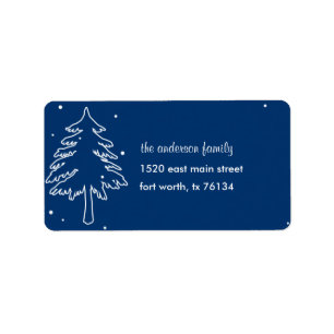 Winter Wonderland Address Label Adressaufkleber