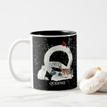 Winter Wonderland Alphabet Q Monogram | Schneebolf