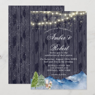 Winter Wonderland   Anstrich von Hochzeitseinladun