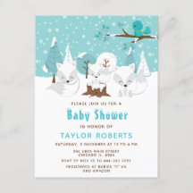 Winter Wonderland Arctic Fox Baby Dusche