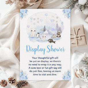 Winter Wonderland Arktische Tiere Display Duschgel Begleitkarte