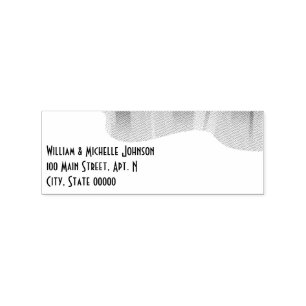 Winter Wonderland Auroras Holzadressen Briefmarke Gummistempel