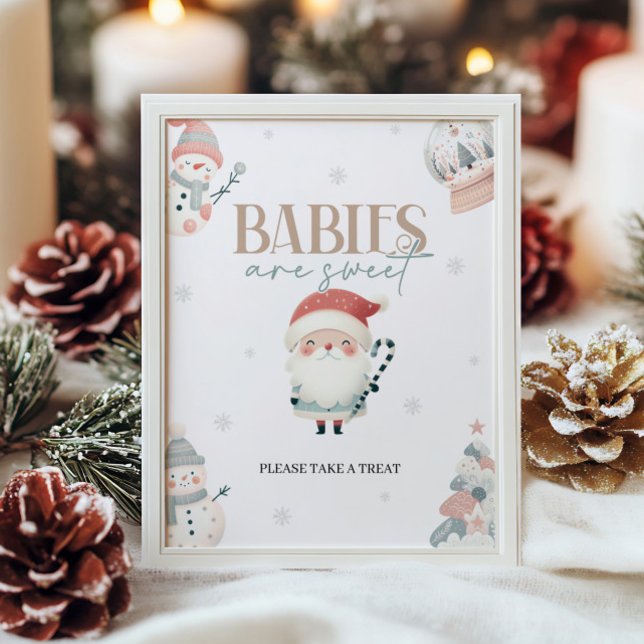 Winter Wonderland Babies sind süße Tafelschilder Poster (Von Creator hochgeladen)