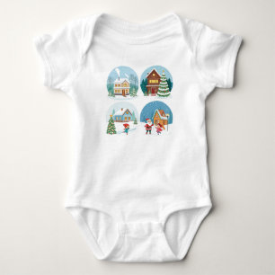 Winter Wonderland Baby Bodysuit. Strampler