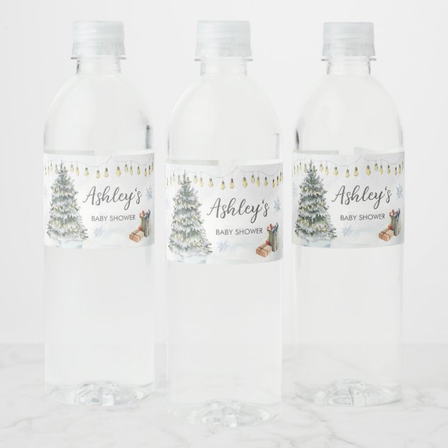 Winter Wonderland Baby Dusche (Flaschen)