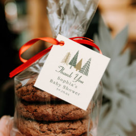 Winter Wonderland Baby Dusche Danke Geschenkanhänger