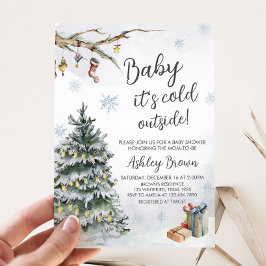 Winter Wonderland Baby Dusche Einladung