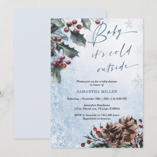 Winter Wonderland-Baby-Party Einladung