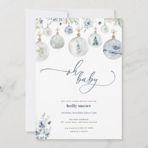 Winter Wonderland Baby shower Invitation