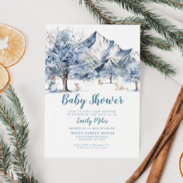 Winter Wonderland Baby shower Invitation