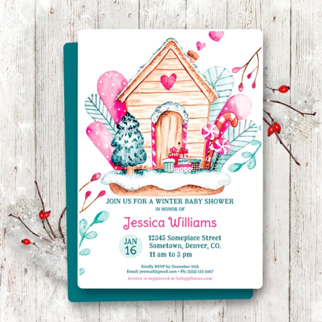 Winter Wonderland Baby Shower Invitation Einladung (Von Creator hochgeladen)