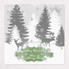 Winter Wonderland Backlabel - Grün Etiketten