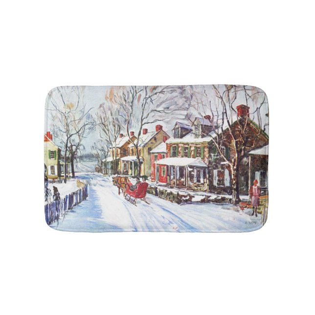 Winter Wonderland Badematte (Vorderseite)
