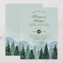 Winter Wonderland Bäume Landschaft Hochzeit