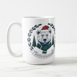 Winter Wonderland Bear – Cute Santa Hat Christmas  Kaffeetasse