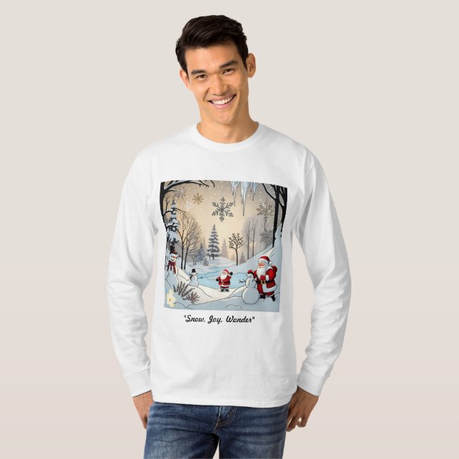 'Winter Wonderland Bliss' T-Shirt (Vorne ganz)