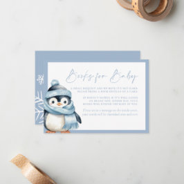 Winter Wonderland Blue Pinguin Books for Baby Card Mitteilungskarte