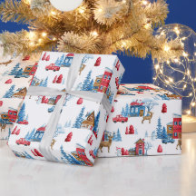 Winter Wonderland Blue & Red
