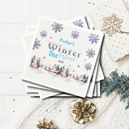 Winter Wonderland Blue Wondercolor Serviette