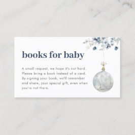 Winter Wonderland Books for Baby Insert Card Visitenkarte