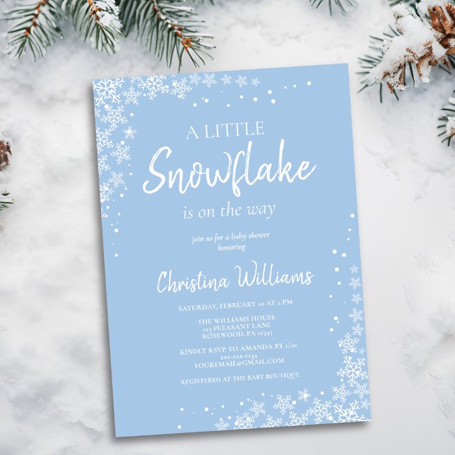 Winter Wonderland Boy Baby shower Invitation (Créateur téléchargé)