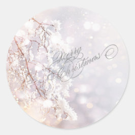 Winter Wonderland Branchen Runder Aufkleber
