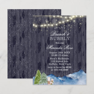 Winter Wonderland   Brunch & Bubbly Invitations
