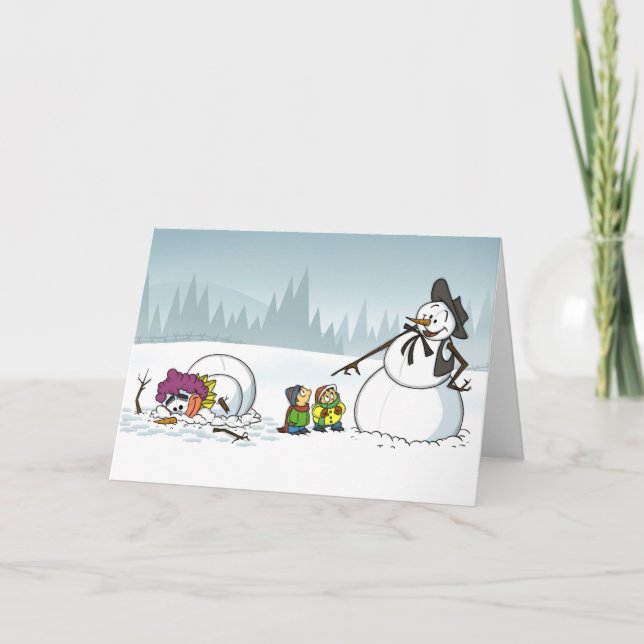 Winter Wonderland Card Feiertagskarte (Vorderseite)